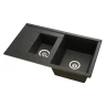 Кухонная мойка Aquaton Делия 87 1A716232DE210 Графит искусственный камень (литьевой мрамор) встраиваемый