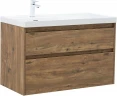 Тумба под раковину Aquanet Nova Lite 2.0 100 L 346320 подвесная цвет Дуб рустикальный