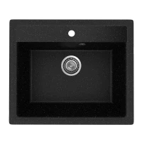Кухонная мойка Mixline ML-GMU04 Ультра 57 556721 цвет Черный