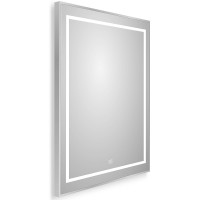 Зеркало BelBagno Kraft 60 SPC-KRAFT-600-800-LED-TCH-WARM с подсветкой Сатин с сенсорным выключателем и подогревом стекло