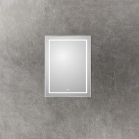 Зеркало BelBagno Kraft 60 SPC-KRAFT-600-800-LED-TCH-WARM с подсветкой Сатин с сенсорным выключателем и подогревом стекло