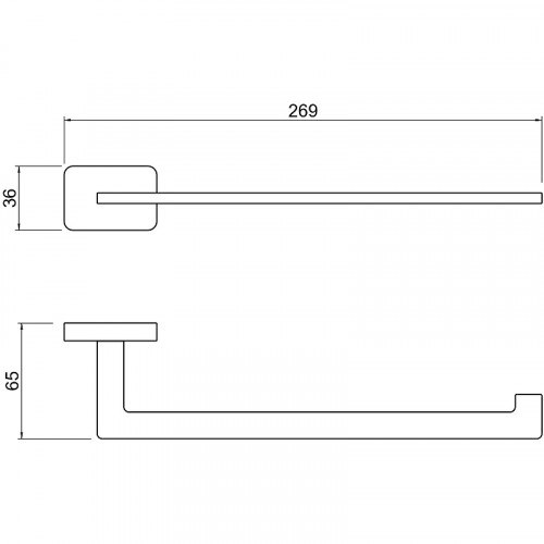 Полотенцедержатель Aquatek Либра AQ4319CR Хром