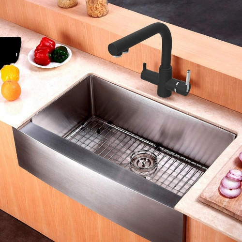 Смеситель для кухни Paini Arena 92446433VE7B90DALMKM Черный матовый