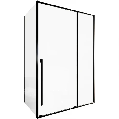 Душевой уголок Allen Brau Fantasy 140x90 3.11008.31 + 3.11013.31 профиль Черный матовый стекло прозрачное