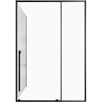 Душевой уголок Allen Brau Fantasy 140x90 3.11008.31 + 3.11013.31 профиль Черный матовый стекло прозрачное