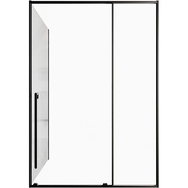 Душевой уголок Allen Brau Fantasy 140x90 3.11008.31 + 3.11013.31 профиль Черный матовый стекло прозрачное
