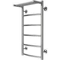 Водяной полотенцесушитель Azario Verona 400x800 П5 AZ04148P с полкой, нижнее/диагональное подключение, G 1/2 Хром