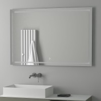 Зеркало Evoform Ledline 80x120 BY 2438 с подсветкой 35.5 W - сенсорный выключатель стекло