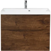 Тумба под раковину BelBagno Marino 80 MARINO-H60-800-2C-SO-RW-P подвесная Rovere Moro МДФ / ЛДСП