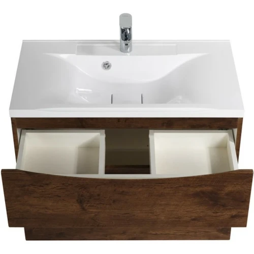 Тумба под раковину BelBagno Marino 80 MARINO-H60-800-2C-SO-RW-P подвесная Rovere Moro МДФ / ЛДСП