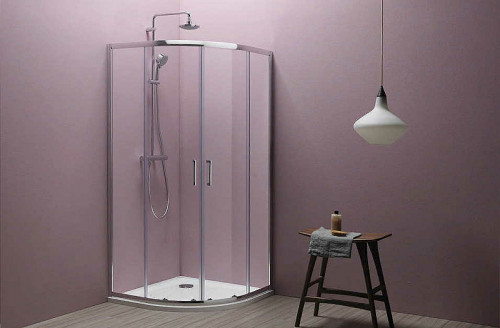 Душевой уголок Kolpa San Eco Quat TKP 80x80 538570 профиль Хром стекло прозрачное