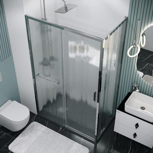 Душевой уголок Grossman Style 130x100 L 120.K33.05.1310.10.02 профиль Хром стекло шиншилла