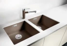 Кухонная мойка Blanco Subline 400-U 523429 Серый беж искусственный камень (литьевой мрамор) встраиваемый
