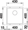 Кухонная мойка Blanco Subline 400-U 523429 Серый беж искусственный камень (литьевой мрамор) встраиваемый