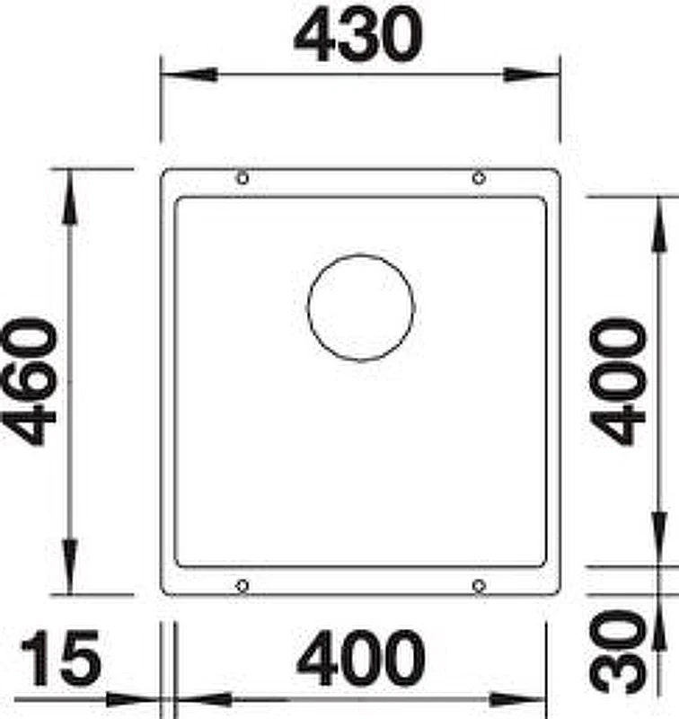Кухонная мойка Blanco Subline 400-U 523429 Серый беж искусственный камень (литьевой мрамор) встраиваемый