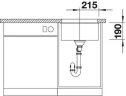 Кухонная мойка Blanco Subline 400-U 523429 Серый беж искусственный камень (литьевой мрамор) встраиваемый