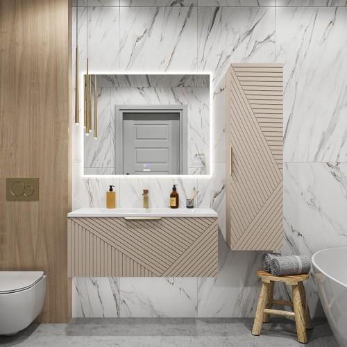 Тумба под раковину Grossman Блисс 100 1010049 цвет Бежевый