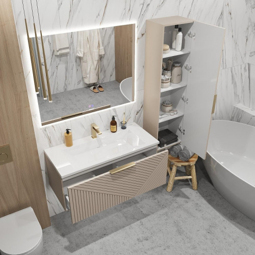 Тумба под раковину Grossman Блисс 100 1010049 цвет Бежевый