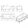 Акриловая ванна Roca Easy 170x70 ZRU9302905 без гидромассажа
