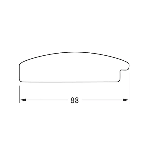 Зеркало Evoform Octagon 67х67 BY 3878 в багетной раме - Серебряная кольчуга 88 мм