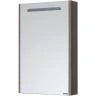 Зеркальный шкаф Aquaton Сильва 50 L 1A215502SIW5L с подсветкой Дуб макиато МДФ / ЛДСП, стекло