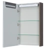 Зеркальный шкаф Aquaton Сильва 50 L 1A215502SIW5L с подсветкой Дуб макиато МДФ / ЛДСП, стекло
