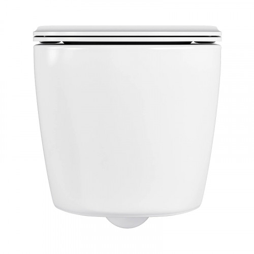 Унитаз Bas Round New Rimless УНИ0026 цвет Белый с сиденьем Микролифт