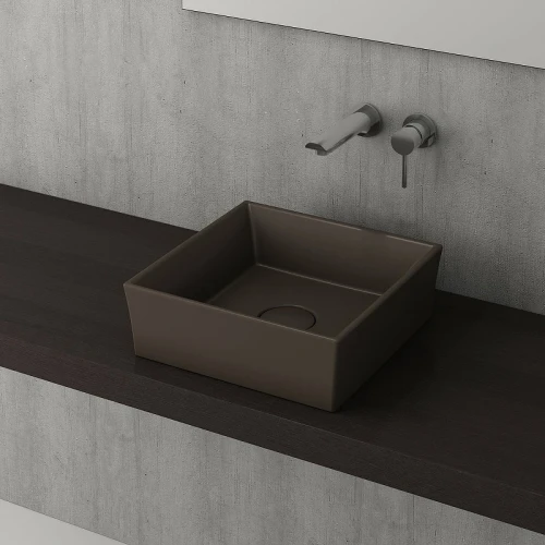 Раковина-чаша Bocchi Vessel 38 1173-025-0125 Кофейная матовая фарфор накладная