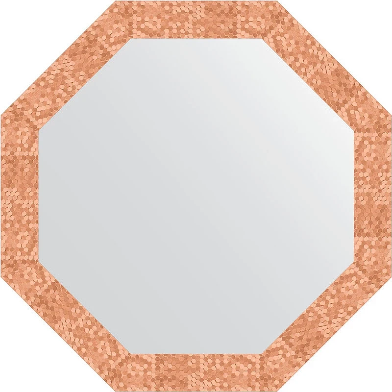 Зеркало Evoform Octagon 73х73 BY 3744 в багетной раме - Соты медь 70 мм стекло