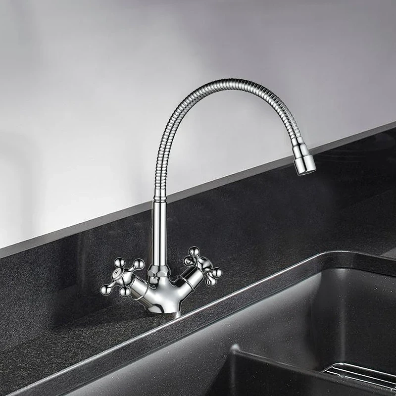 Смеситель для кухни WesnaArt Rassvet RAS02-180 цвет Хром