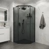 Душевой уголок Niagara Eco 90х90 NG-1009-14DT профиль цвет Черный матовый стекло тонированное