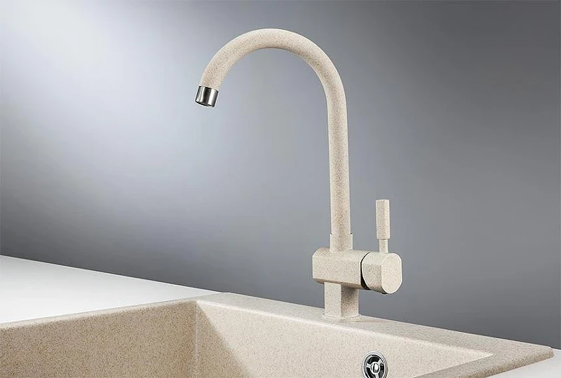 Смеситель для кухни Granula Standart 31-ST цвет Бежевый