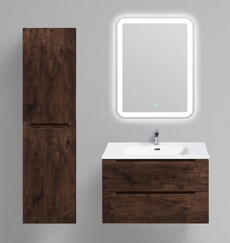 Шкаф пенал BelBagno Etna 40 L ETNA-1500-2A-SC-RW-P-L подвесной Rovere Moro МДФ / ЛДСП