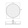 Верхний душ Fima Carlo Frattini Showerhead F2224/2SN цвет Никель брашированный