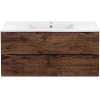 Тумба под раковину Vincea Mia 120 VMC-2MC120RW подвесная R.Wood МДФ / ЛДСП