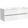 Тумба под раковину Sancos Urban 120 UR120-2W подвесная Белый глянец МДФ / ЛДСП