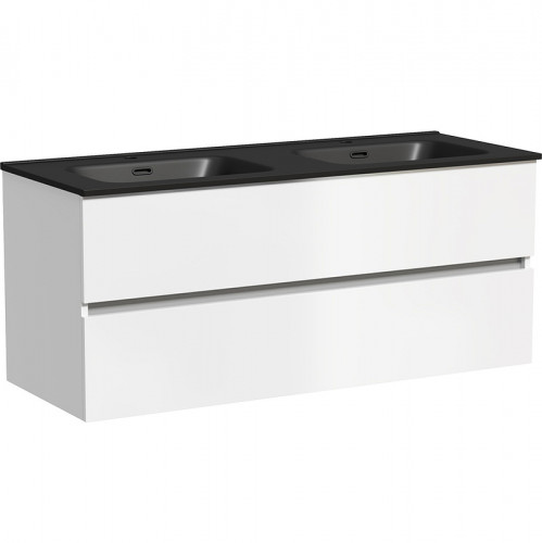 Тумба под раковину Sancos Urban 120 UR120-2W подвесная Белый глянец МДФ / ЛДСП