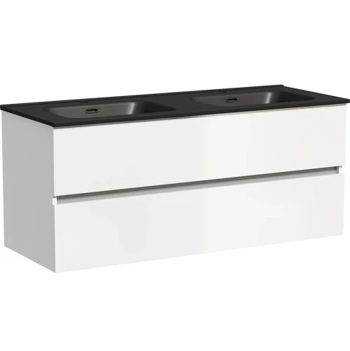 Тумба под раковину Sancos Urban 120 UR120-2W подвесная Белый глянец МДФ / ЛДСП