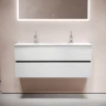 Тумба под раковину Sancos Urban 120 UR120-2W подвесная Белый глянец МДФ / ЛДСП