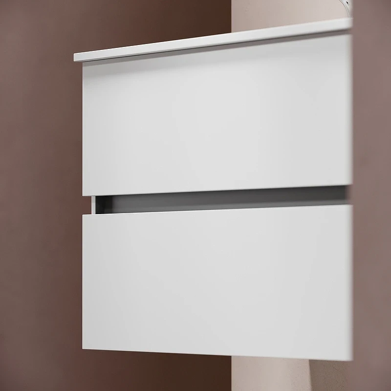 Тумба под раковину Sancos Urban 120 UR120-2W подвесная Белый глянец МДФ / ЛДСП