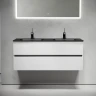 Тумба под раковину Sancos Urban 120 UR120-2W подвесная Белый глянец МДФ / ЛДСП