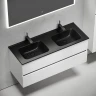 Тумба под раковину Sancos Urban 120 UR120-2W подвесная Белый глянец МДФ / ЛДСП