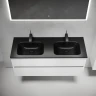 Тумба под раковину Sancos Urban 120 UR120-2W подвесная Белый глянец МДФ / ЛДСП