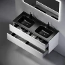 Тумба под раковину Sancos Urban 120 UR120-2W подвесная Белый глянец МДФ / ЛДСП