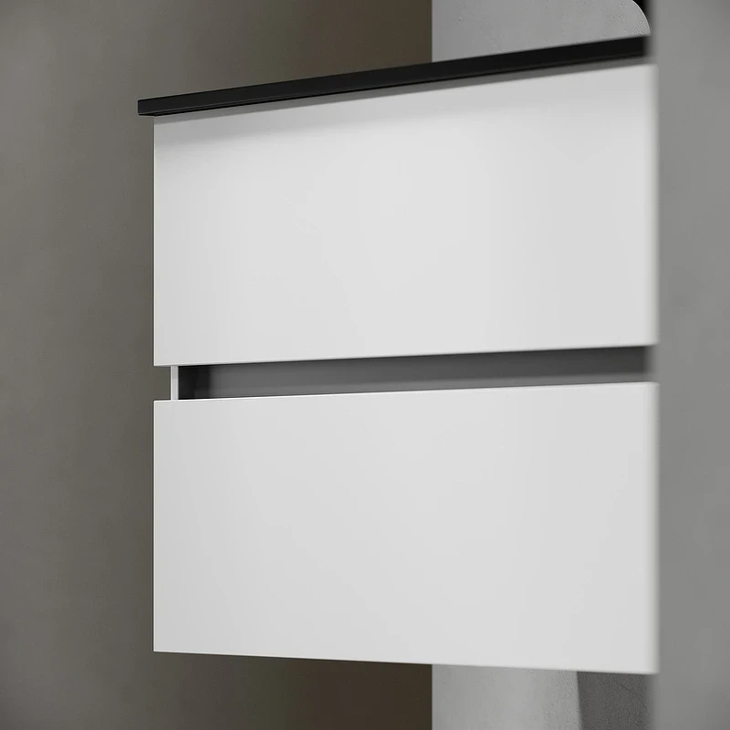 Тумба под раковину Sancos Urban 120 UR120-2W подвесная Белый глянец МДФ / ЛДСП