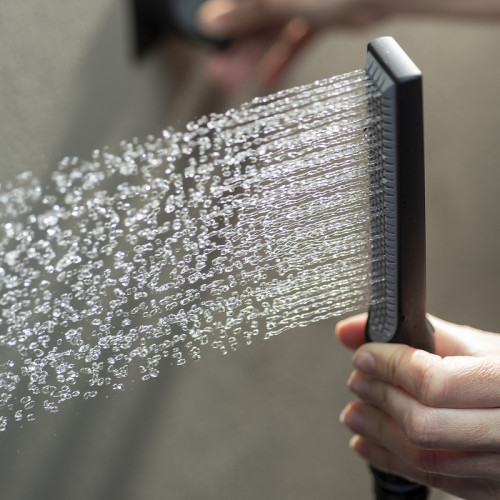 Смеситель для душа Bossini Apice Z00523.073 с термостатом Черный матовый латунь встраиваемый