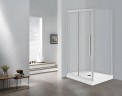 Душевой уголок Esbano Flex 100x80 ESOGF108PSC профиль Хром стекло прозрачное