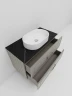 Тумба под раковину La Fenice Cubo Twin 80 FNC-01-CUB-C-80-2 подвесная Бежевая матовая