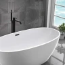 Смеситель для ванны Vincea Desire VTF-1DMB Черный матовый латунь на пол