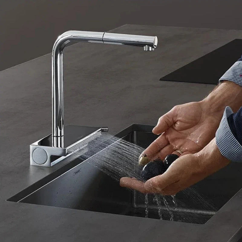 Смеситель для кухни Hansgrohe Aquno Select M81 73830000 Хром латунь